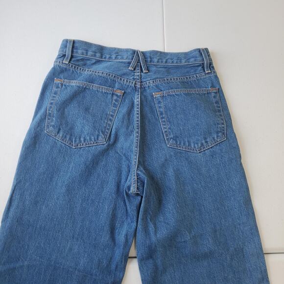 SLVRLAKE Jeans Womens 29 Blue Grace Wide Leg High Rise USA Freedom Wash Classic - Picture 13 of 14